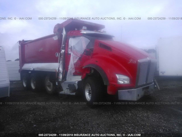 1NKZXPTX0JJ203856 - 2018 KENWORTH T880 T880 RED photo 1