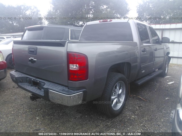 3GCEC23C59G167963 - 2009 CHEVROLET SILVERADO C1500 LT GRAY photo 4