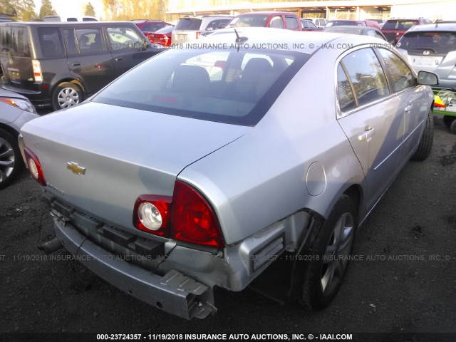 1G1ZC5EB9AF105911 - 2010 CHEVROLET MALIBU 1LT SILVER photo 4