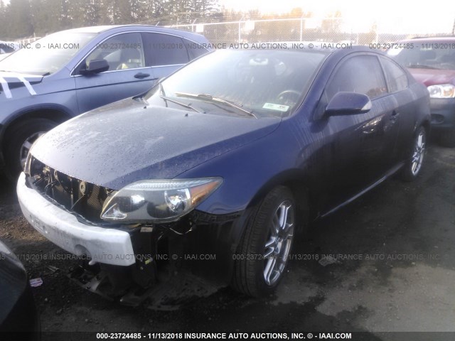 JTKDE177060076511 - 2006 TOYOTA SCION TC BLUE photo 2