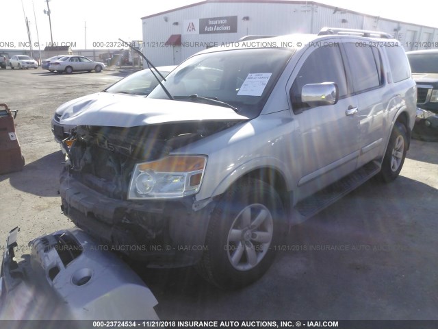 5N1BA0ND2AN623847 - 2010 NISSAN ARMADA SE/TITANIUM/PLATINUM SILVER photo 2