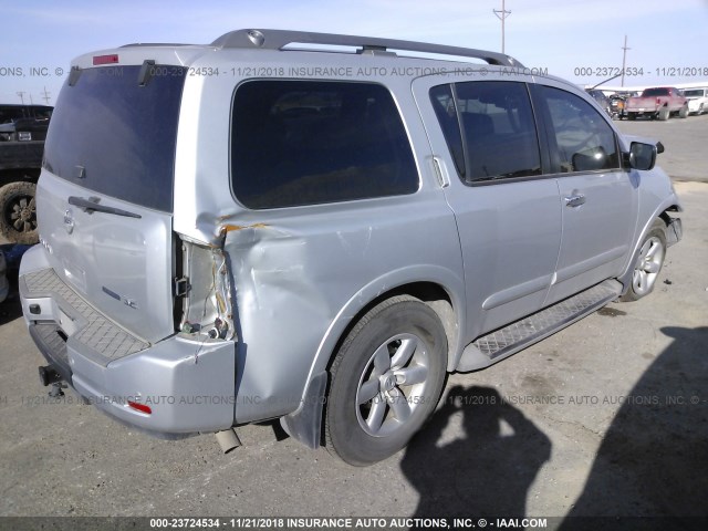 5N1BA0ND2AN623847 - 2010 NISSAN ARMADA SE/TITANIUM/PLATINUM SILVER photo 4