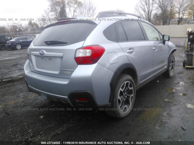 JF2GPADC8H8225883 - 2017 SUBARU CROSSTREK PREMIUM SILVER photo 4