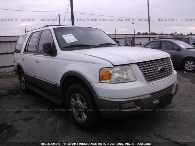 1FMFU17L63LA87258 - 2003 FORD EXPEDITION EDDIE BAUER WHITE photo 1