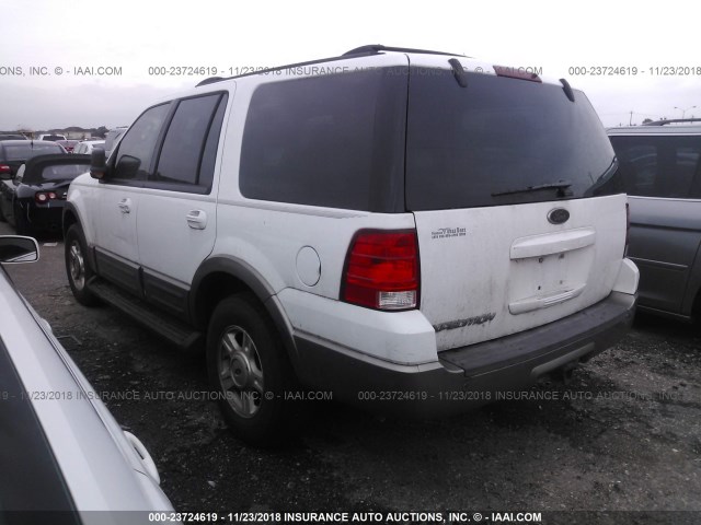 1FMFU17L63LA87258 - 2003 FORD EXPEDITION EDDIE BAUER WHITE photo 3