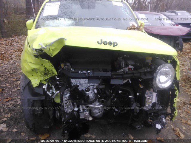 ZACCJABB4HPG43147 - 2017 JEEP RENEGADE LATITUDE GREEN photo 6