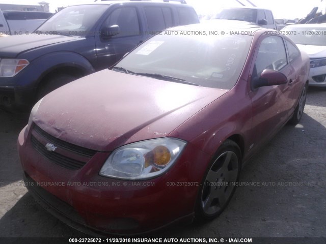 1G1AP12P257590127 - 2005 CHEVROLET COBALT SS SUPERCHARGED RED photo 2