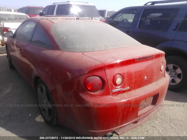 1G1AP12P257590127 - 2005 CHEVROLET COBALT SS SUPERCHARGED RED photo 3