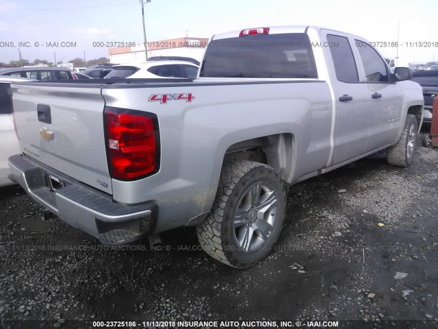 1GCVKPEC2GZ420666 - 2016 CHEVROLET SILVERADO K1500 CUSTOM GRAY photo 4