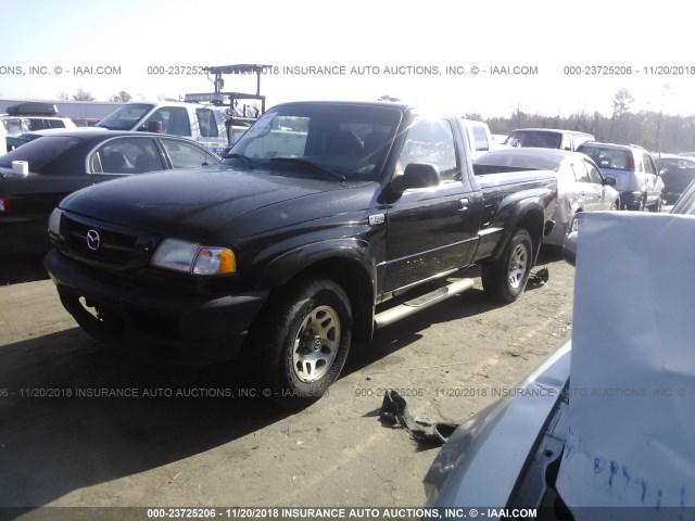 4F4YR12U52TM19968 - 2002 MAZDA B3000 BLACK photo 2