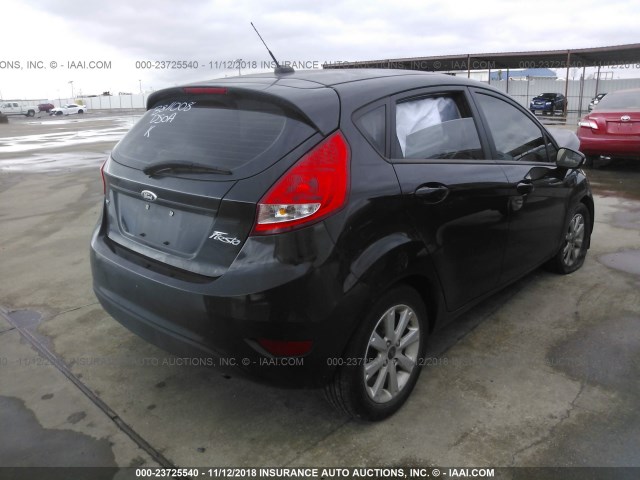 3FADP4EJ7DM204373 - 2013 FORD FIESTA SE BLACK photo 4