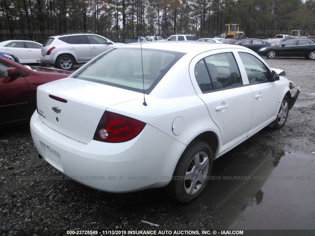 1G1AK55F767720848 - 2006 CHEVROLET COBALT LS WHITE photo 4