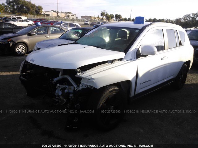 1C4NJDEB8HD144033 - 2017 JEEP COMPASS LATITUDE WHITE photo 2