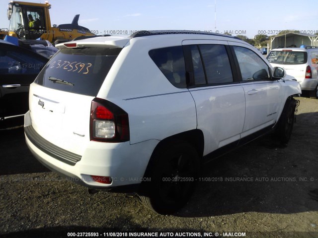 1C4NJDEB8HD144033 - 2017 JEEP COMPASS LATITUDE WHITE photo 4