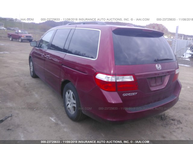 5FNRL387X6B438164 - 2006 HONDA ODYSSEY EXL MAROON photo 6