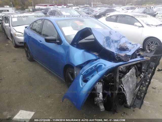 1C3CDFBB6FD378025 - 2015 DODGE DART SXT BLUE photo 1