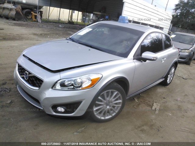 YV1672MK3C2265527 - 2012 VOLVO C30 T5 SILVER photo 2