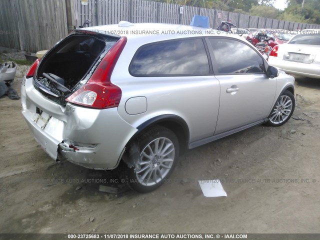 YV1672MK3C2265527 - 2012 VOLVO C30 T5 SILVER photo 4