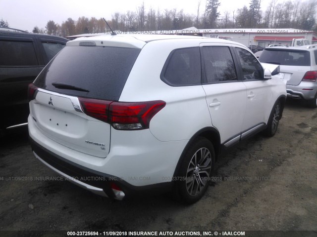 JA4AD3A38GZ013422 - 2016 MITSUBISHI OUTLANDER SE/SEL WHITE photo 4