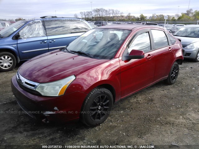 1FAHP3GN0AW164256 - 2010 FORD FOCUS SES RED photo 2