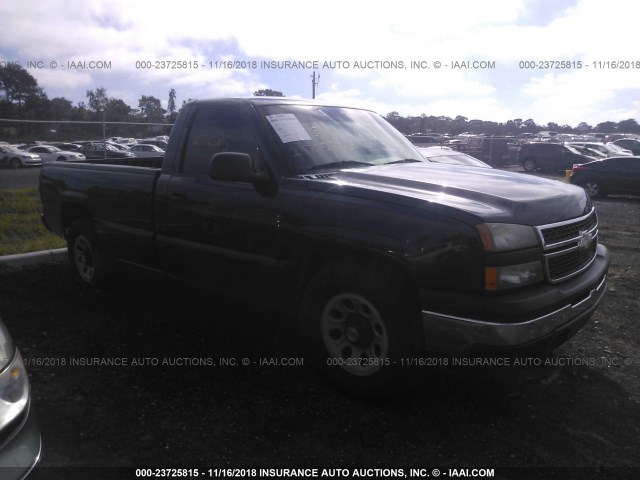 3GCEC14V56G230744 - 2006 CHEVROLET SILVERADO C1500 Dark Blue photo 1