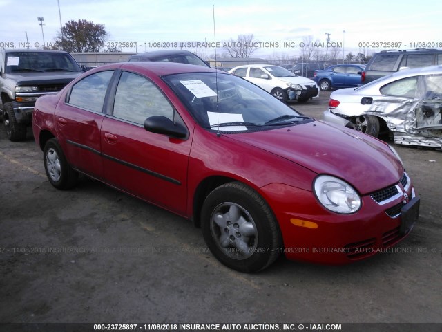 1B3ES26C74D608160 - 2004 DODGE NEON SE RED photo 1