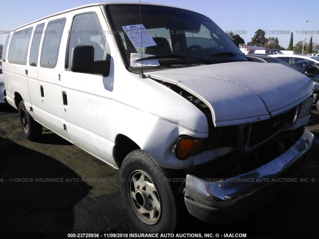 1FBSS31L47DB10442 - 2007 FORD ECONOLINE E350 SUPER DUTY WAGON WHITE photo 1