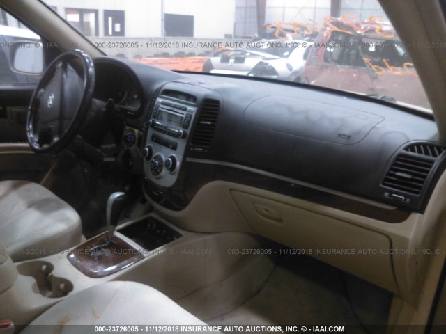 5NMSH73E97H020338 - 2007 HYUNDAI SANTA FE SE/LIMITED TAN photo 5