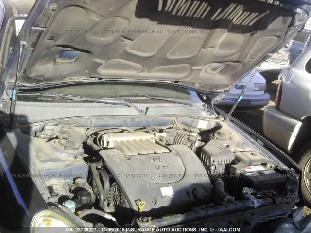 KMHWF35H83A826632 - 2003 HYUNDAI SONATA GLS/LX BLUE photo 10