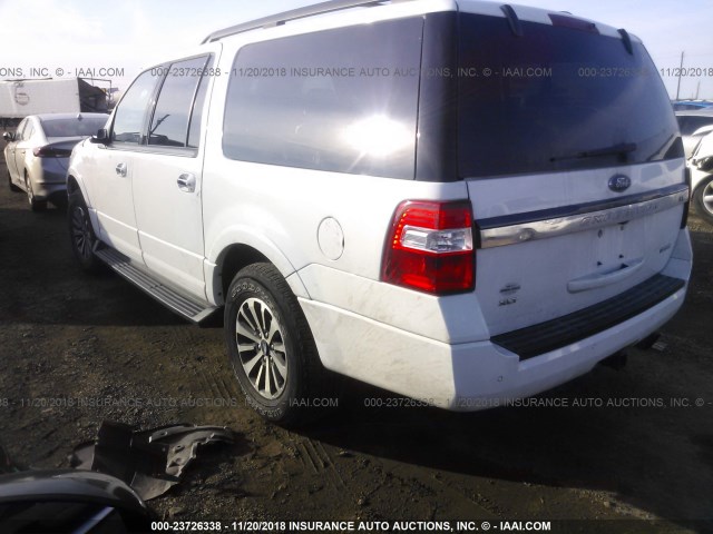 1FMJK1HT9HEA36931 - 2017 FORD EXPEDITION EL XLT/EL KING RANCH WHITE photo 3