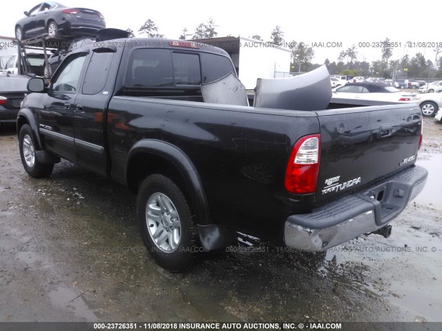 5TBBT441X5S457325 - 2005 TOYOTA TUNDRA ACCESS CAB SR5 BLACK photo 3