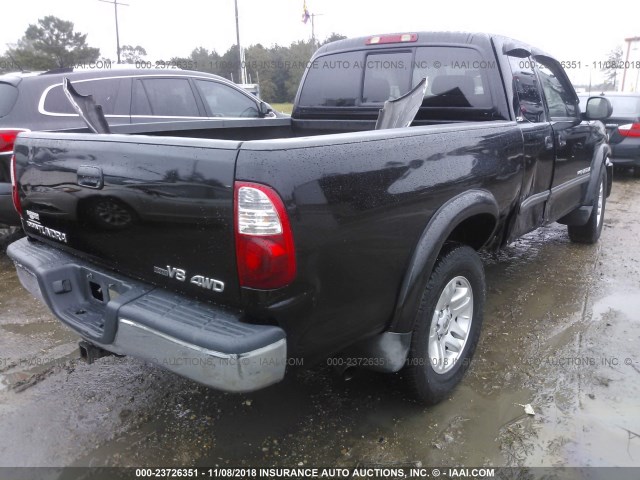 5TBBT441X5S457325 - 2005 TOYOTA TUNDRA ACCESS CAB SR5 BLACK photo 4
