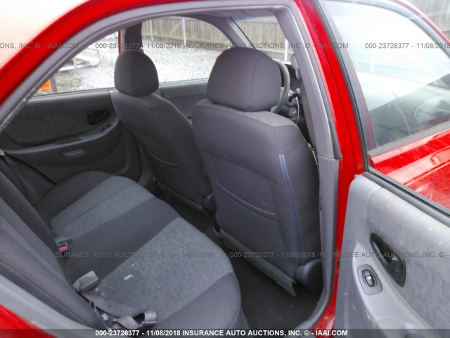 KMHCG45C75U644092 - 2005 HYUNDAI ACCENT GL RED photo 8