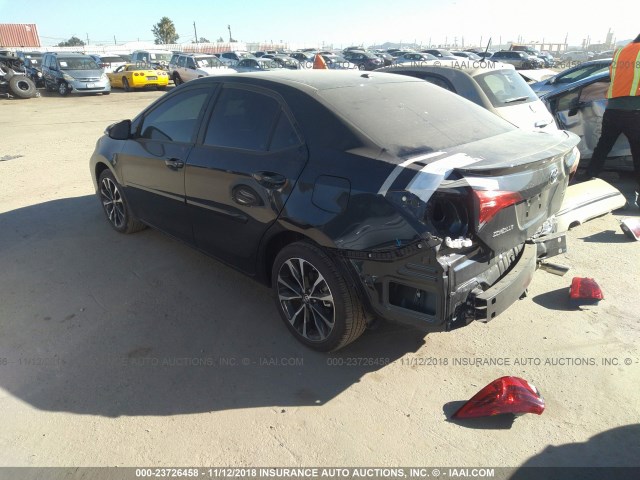 2T1BURHEXKC137893 - 2019 TOYOTA COROLLA L/LE/XLE/SE/XSE Dark Blue photo 3