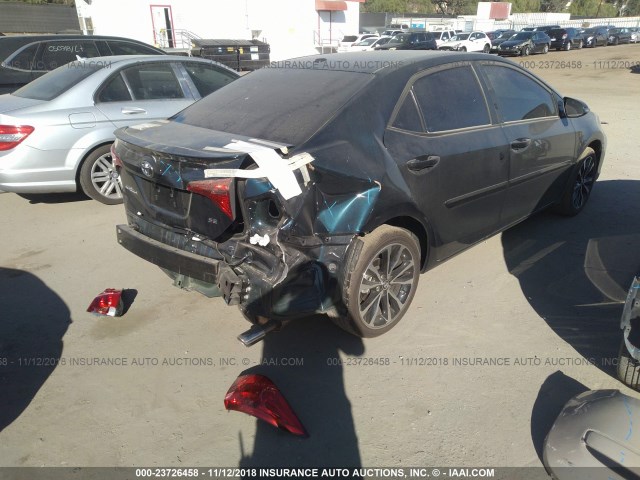 2T1BURHEXKC137893 - 2019 TOYOTA COROLLA L/LE/XLE/SE/XSE Dark Blue photo 4