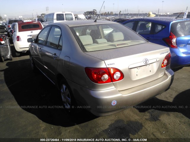 1NXBR30E85Z429409 - 2005 TOYOTA COROLLA CE/LE/S GOLD photo 3