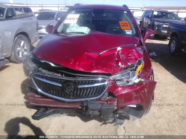 KL4CJASB1JB525146 - 2018 BUICK ENCORE PREFERRED BURGUNDY photo 6