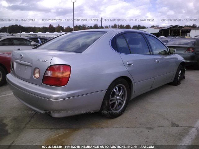 JT8BD68S5X0053985 - 1999 LEXUS GS 300 SILVER photo 4