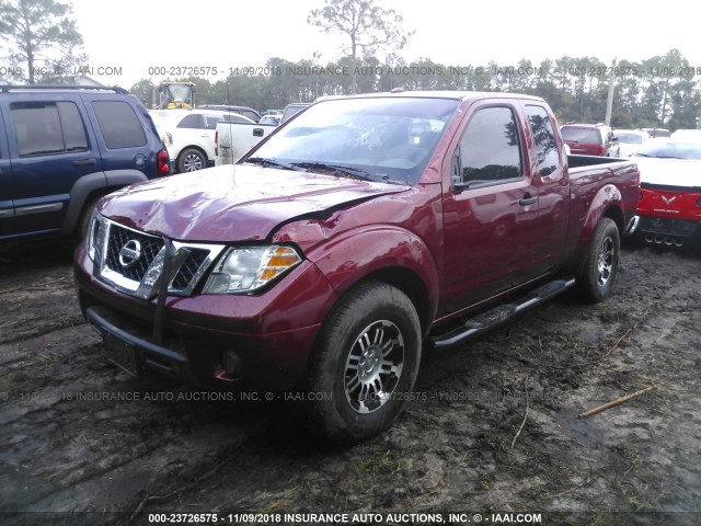 1N6BD0CT8HN724811 - 2017 NISSAN FRONTIER S/SV MAROON photo 2