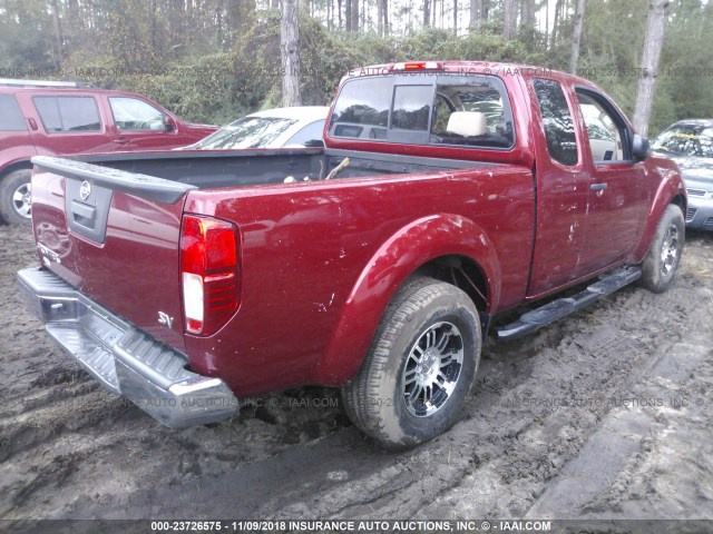 1N6BD0CT8HN724811 - 2017 NISSAN FRONTIER S/SV MAROON photo 4