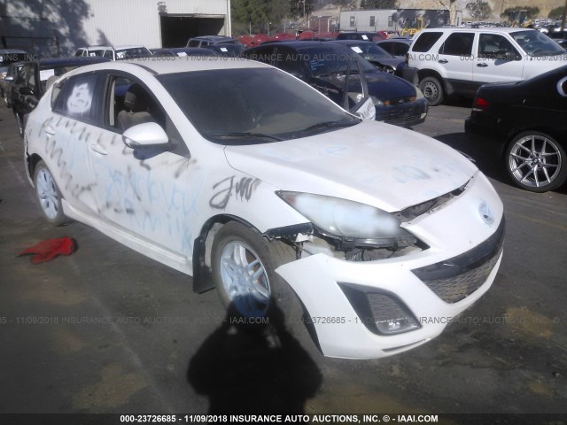 JM1BL1H67A1165327 - 2010 MAZDA 3 S WHITE photo 1