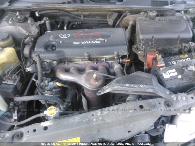 JTDBE32K863046032 - 2006 TOYOTA CAMRY LE/XLE GRAY photo 10