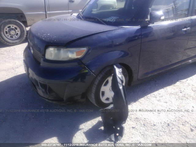 JTLKE50E881038752 - 2008 TOYOTA SCION XB Mavi foto 6