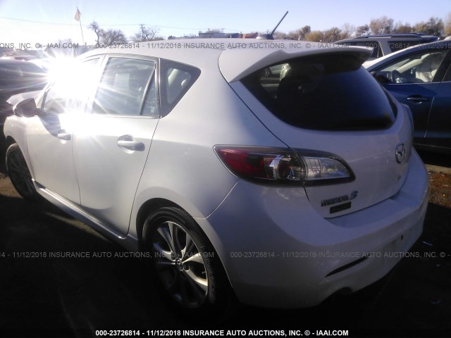 JM1BL1H67A1354608 - 2010 MAZDA 3 S WHITE photo 3