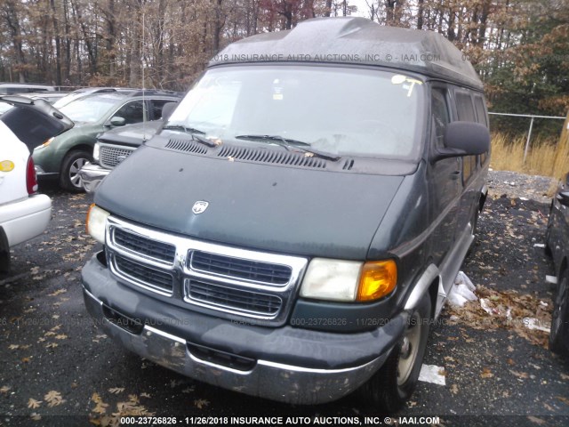 2D6WB11Y33K528983 - 2003 DODGE RAM VAN B1500 GREEN photo 2