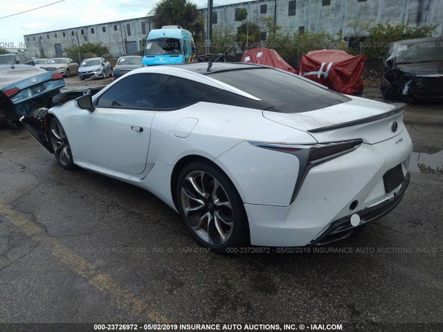 JTHHP5AY6JA005651 - 2018 LEXUS LC 500 WHITE photo 3