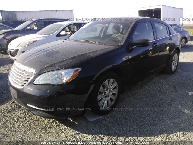 1C3CCBAB9CN167114 - 2012 CHRYSLER 200 LX BLACK photo 2