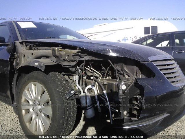 1C3CCBAB9CN167114 - 2012 CHRYSLER 200 LX BLACK photo 6