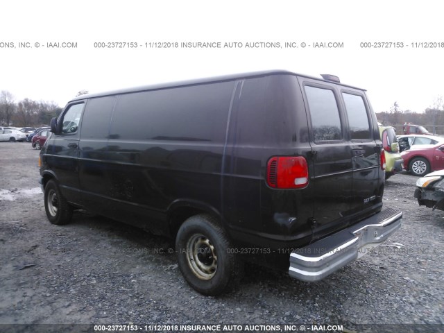 2B7HB11Y4XK572365 - 1999 DODGE RAM VAN B1500 BLACK photo 3