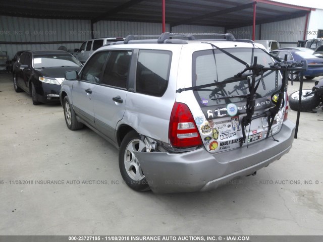 JF1SG65653H771246 - 2003 SUBARU FORESTER 2.5XS SILVER photo 3